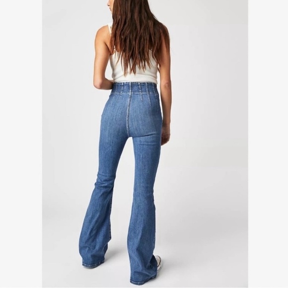 Free People We The Free Jayde Flare Jeans for Women - Picture 3 of 15